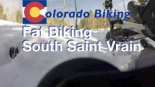 South Saint Vrain in Winter: Epic Fat Bike Descent