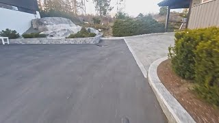 19 April 2019 Riding up from the houses at...