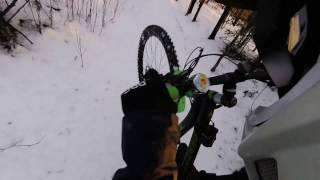 22.03.2017 part 2 getting stuck in the snow