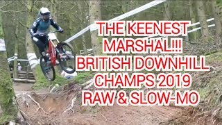 THE KEENEST MARSHAL AT THE BRITISH DOWNHILL...