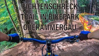 Fichtenschreck trail in Oberammergau bikepark