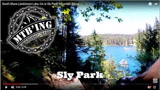 Mountain biking South Shore of Jenkinson Lake,...