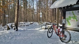 Hitting jumps in the snow! Mountain Goat Loop...