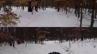 Riley MTB Trail Front and Back View on GoPro