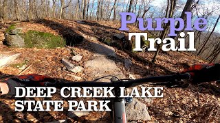 Purple Trail downhill clockwise to the clear cut
