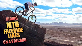 RIDING MTB FREERIDE LINES ON A VOLCANO