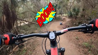 Santos Florida Mountain Biking - Tire Explodes...