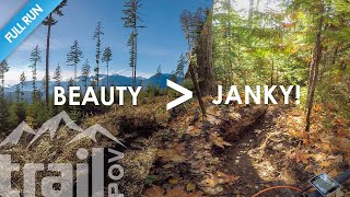Short, janky, loose, steep black trail named...