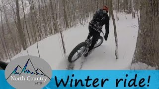 Winter Mountain Biking Cannondale Fat Bike ...