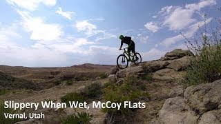 Utah MTB Trail Slippery When Wet, McCoy Flats,...