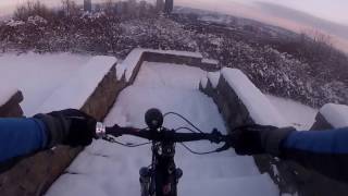 Pittsburgh MTB Snow Commute Grandview to...