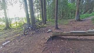 Riding this trail in this direction for the...