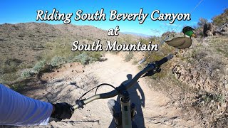 Riding South Beverly Canyon at South Mountain