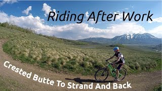 Mountain Biking Strand Hill From Crested Butte...