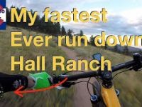 Flat out! My fastest ever descent down Hall Ranch