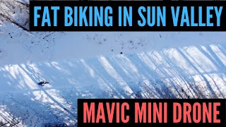 Winter Fat Biking w/ Drone on Wood River Trail...