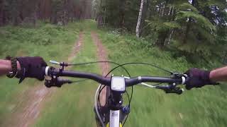 Cykling nedför Södra Vålberget