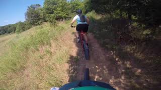 Rory Runs Trail B with Julia and Bucksaw