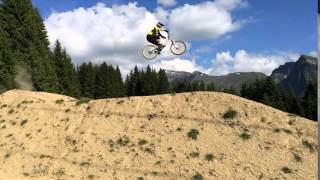 Overshoot at Super Morzine Bikepark Tabletop