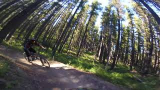 Moose Mountain: Downhill biking 7-27 Trail...
