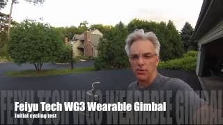 Feiyu Tech FY WG wearable gimbal: Test 1 - Cycling