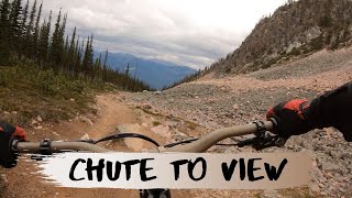 Kicking Horse Bike Park - Chute to View