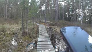 Deler av 'Lang rute ned' fra Svarstadtjern...