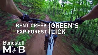 Mountain Biking Green's Lick in Bent Creek, NC...