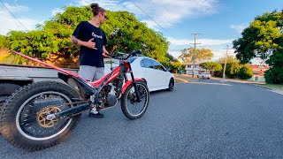 I Bought my FIRST Dirtbike! Backyard Trail...