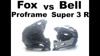 FOX Proframe VS BELL Super 3 R