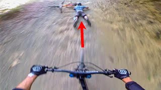 Mountain Biker Hits Rock Bottom (He Got Run Over!)