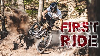 FIRST RIDE on the NEW DOWNHILL BEAST! ????...
