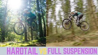 Hardtail or full suspension?  Let's compare.