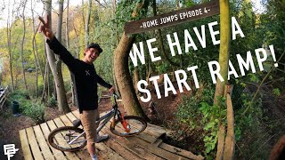 HOME DIRT JUMP BUILD Ep4!!! BERMS AND START...