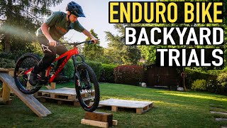 ENDURO BIKE BACKYARD TRIALS SESSION!