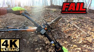 Epic Mountain Biking/Crashing at Chimney Rock...