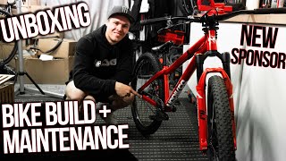 MY NEW SPONSOR!! BIKE BUILD + MAINTENANCE!!...