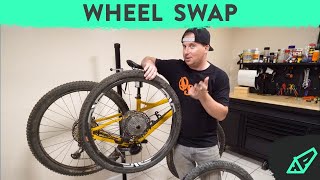 WHEEL SWAP: Putting XC Race Wheels on my...