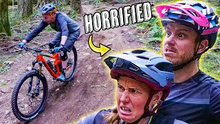 2 Pro Mountain Bikers Try To Improve My Riding...