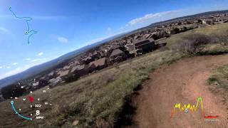 Fast fat MTB guy on the Ridgeline Open Space /...