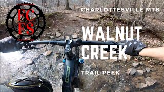 Charlottesville MTB - Walnut Creek - Trail Peek
