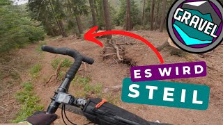 28' Gravelbike Laufräder auf MTB Trail testen...