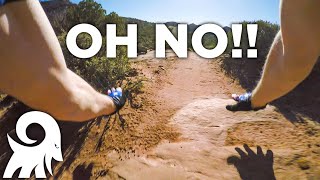Another Moab CRASH on Falcon Flow Trail!