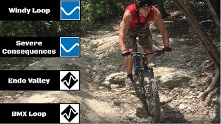 Downhill and Uphill Tech at Walnut Creek...