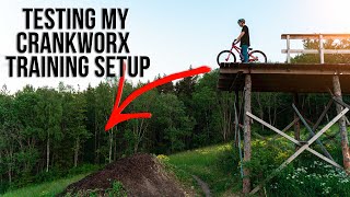 TRYING OUT THE NEW CRANKWORX SETUP! Theo went...