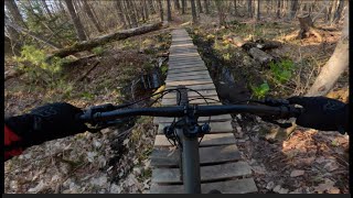 Riding Boundary Trail At Knox Forest in Bow...