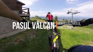 FOLLOW CAM ON PASUL VALCAN BIKE TRAIL, MUNTII...