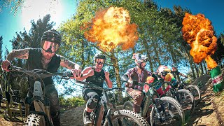 Ultimatives E-MTB Rennen im Garten! E-Bike...