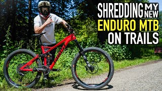 SHREDDING TRAILS ON MY ENDURO BIKE FOR THE...