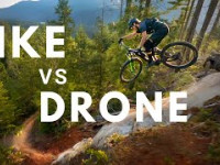 RACE DRONE Chases PRO MOUNTAIN BIKER down...